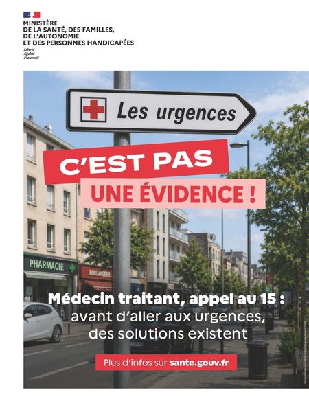 Avant d’aller aux urgences, j’appelle mon médecin traitant !