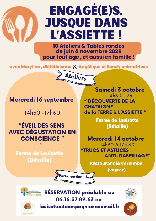 Engagé (es) jusque dans l'assiette !  