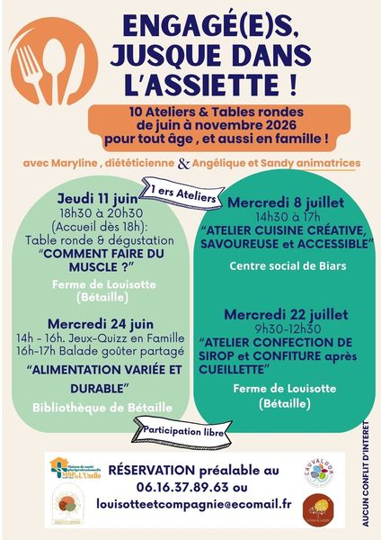 Engagé (es) jusque dans l'assiette !  