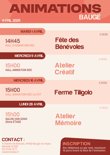 Ouverture des animations de l'hopital aux seniors du Baugeois