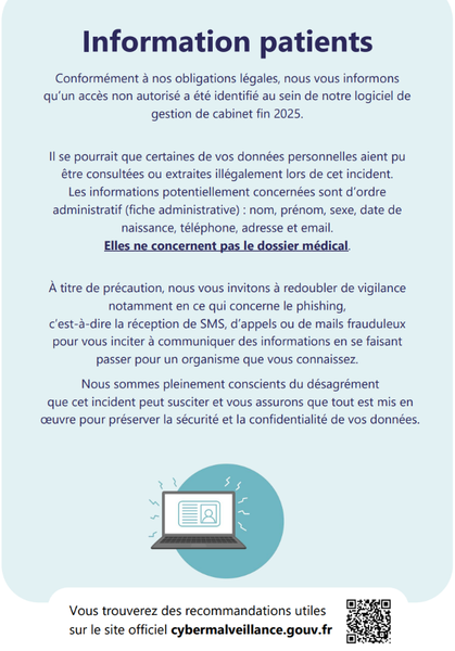 Cyberattaque subie par Cegedim Santé