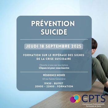 Formation sur le repérage de la crise suicidaire 