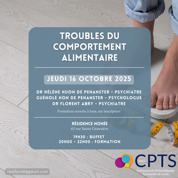 Prochainement : Formation sur les Troubles du Comportement Alimentaire 