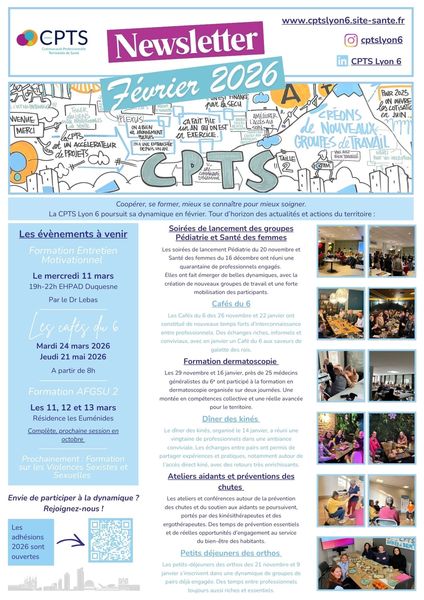 Newsletter février 2026 – Une dynamique collective portée par les professionnels de santé