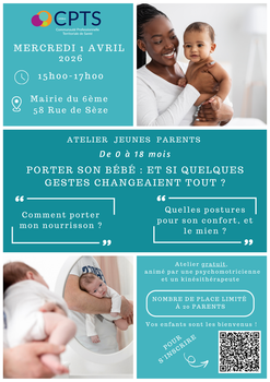 Prochain Atelier Jeunes Parents : Porter son bébé 👶
