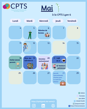 Le mois de Mai à la CPTS Lyon 6