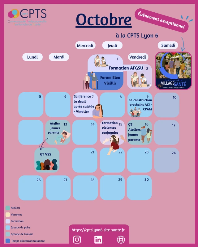 Octobre à la CPTS Lyon 6 : un mois de rencontres, de formations et de projets collectifs