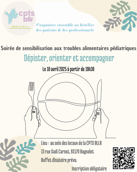 Deuxième soirée de sensibilisation sur les troubles alimentaires pédiatriques