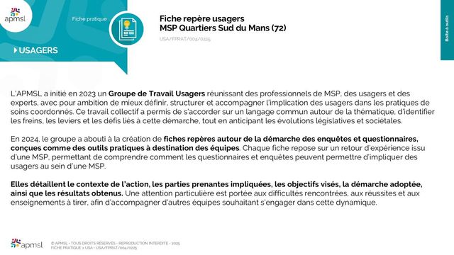 🏥💬Retour d’expérience : Co-construction avec les usagers pour améliorer l’accès aux soins .