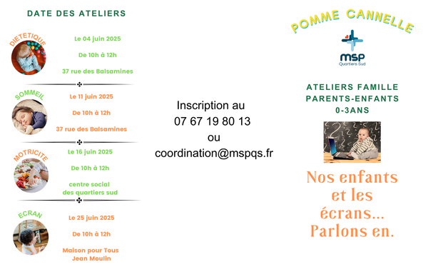POMME CANNELLE🎉 Ateliers parents-enfants (0-3 ans)