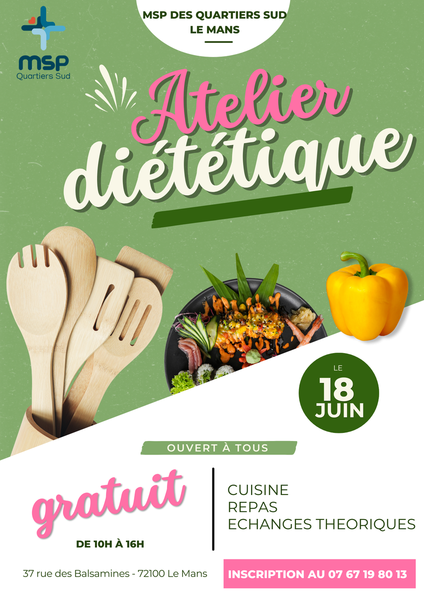Atelier Diététique gratuit “Envie de mieux manger sans vous compliquer la vie ? ”