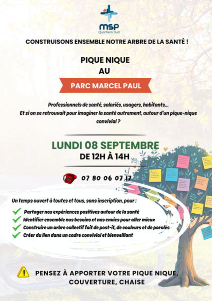 🌳Pique-nique : Participez à l'Arbre de la Santé !