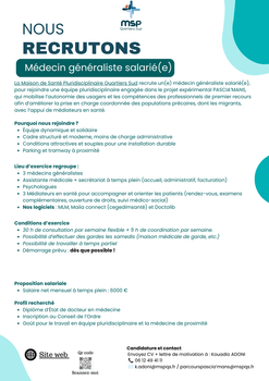 #OFFRE_MÉDECIN_GÉNÉRALISTE_SALARIE_E