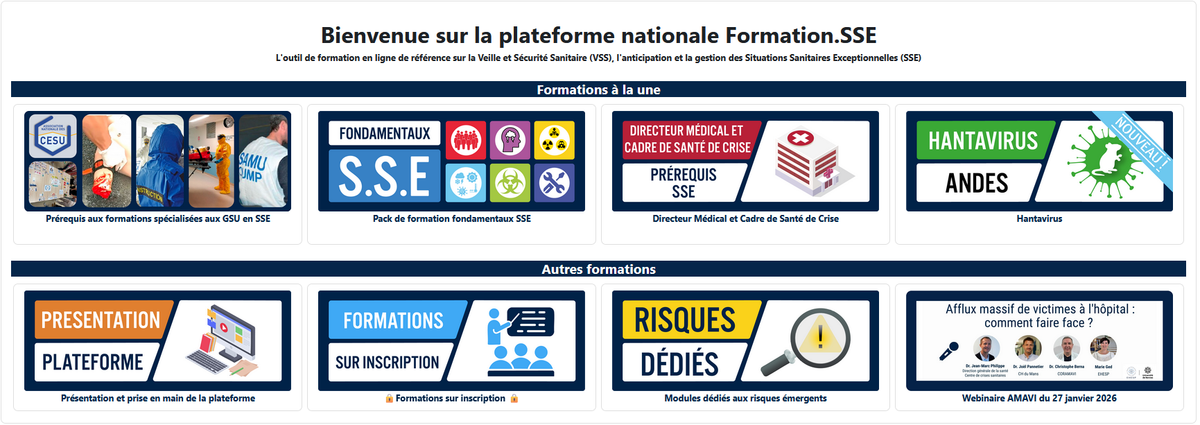 Plateforme Nationale  formation SSE