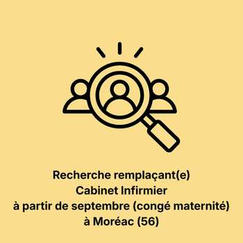 Recherche Remplaçant (e) cabinet infirmier Moréac à partir de septembre