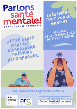 soirée d'information et d'échanges « Notre santé mentale : comprendre, prévenir, accompagner »
