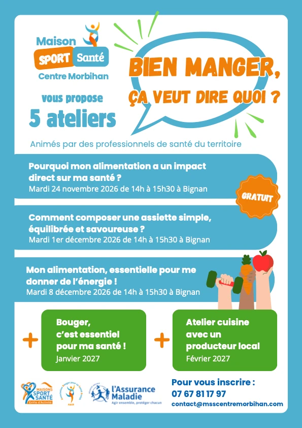 Ateliers "Bien manger, ça veut dire quoi ? Mon alimentation, essentielle pour me donner de l’énergie !
