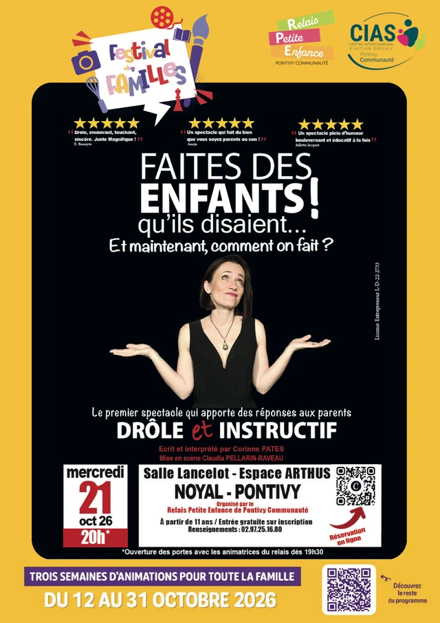 Spectacle autour de la parentalité : « Faites des enfants ! qu'ils disaient... et maintenant, comment on fait ?