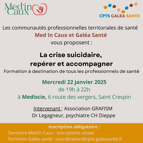 La crise suicidaire : formation en inter-CPTS