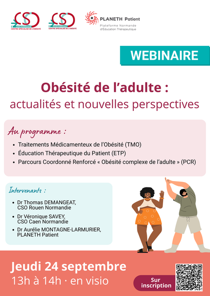 [PS] Webinaire Obésité de l'adulte avec CSO Normands et Planeth Patients