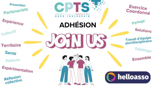 🫱🏼‍🫲🏽 Adhérer à la CPTS Nord Toulousain (professionnels de santé)