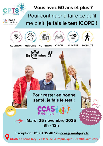 🧓🏼 Dépistage ICOPE au sein du CCAS de Saint-Jory