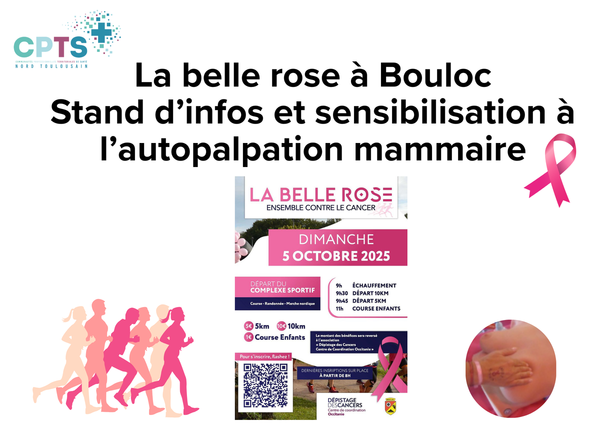 🎀 La belle rose - Bouloc - Stand de sensibilisation au cancer du sein 