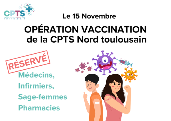💉 Opération spéciale le 15 Novembre - VACCINATION CONTRE LA GRIPPE